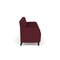 Lesro Siena Lounge Reception 3 Seat Tandem Seating, Black, OH Wine Upholstery SN3103 - alternate 3